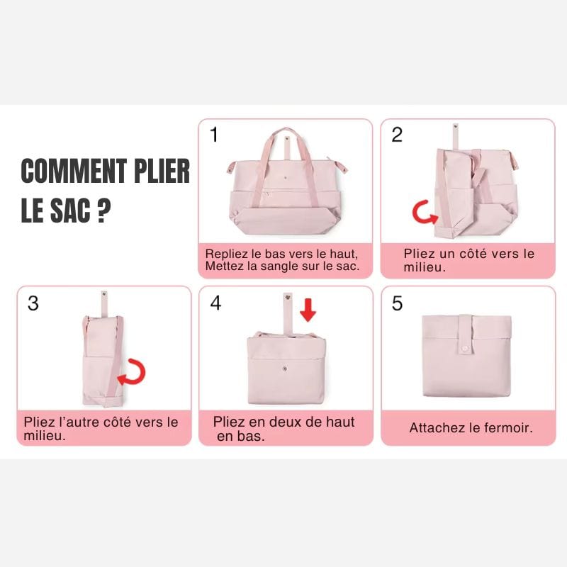 Grand sac de voyage fille - Pliable Dailysac