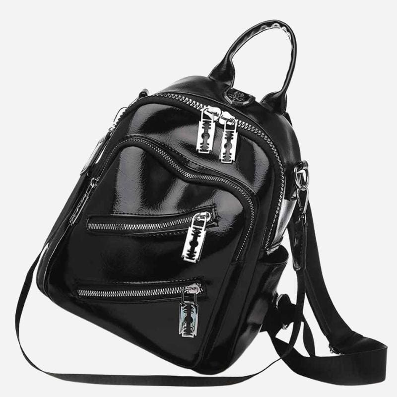 Mini sac à dos cuir femme Noir Dailysac