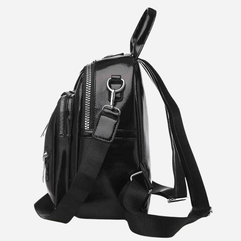 Mini sac à dos cuir femme Noir Dailysac