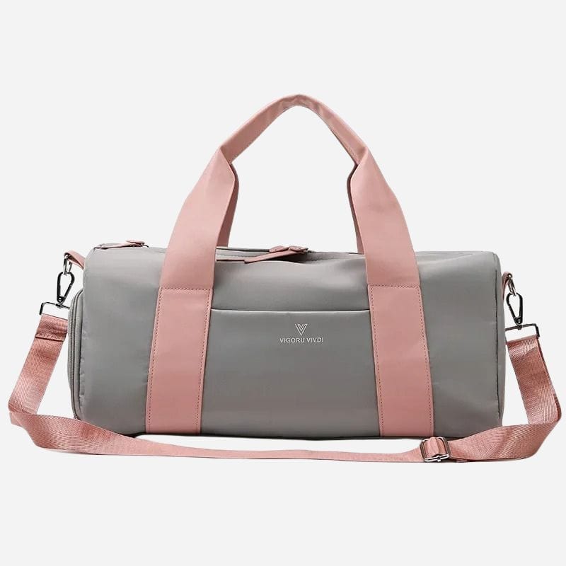 Petit sac de voyage cabine - 42x17x18cm Rose et gris Dailysac