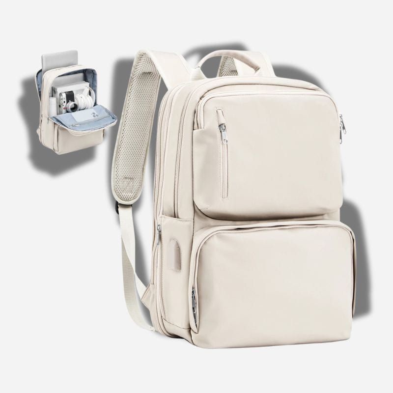 Sac à dos 40L cabine avion Beige / 45x36x20cm Dailysac