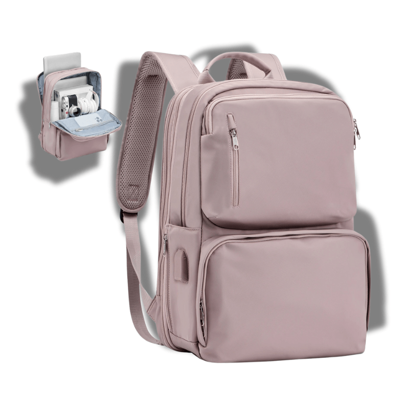 Sac à dos 40L cabine avion Rose / 45x36x20cm Dailysac