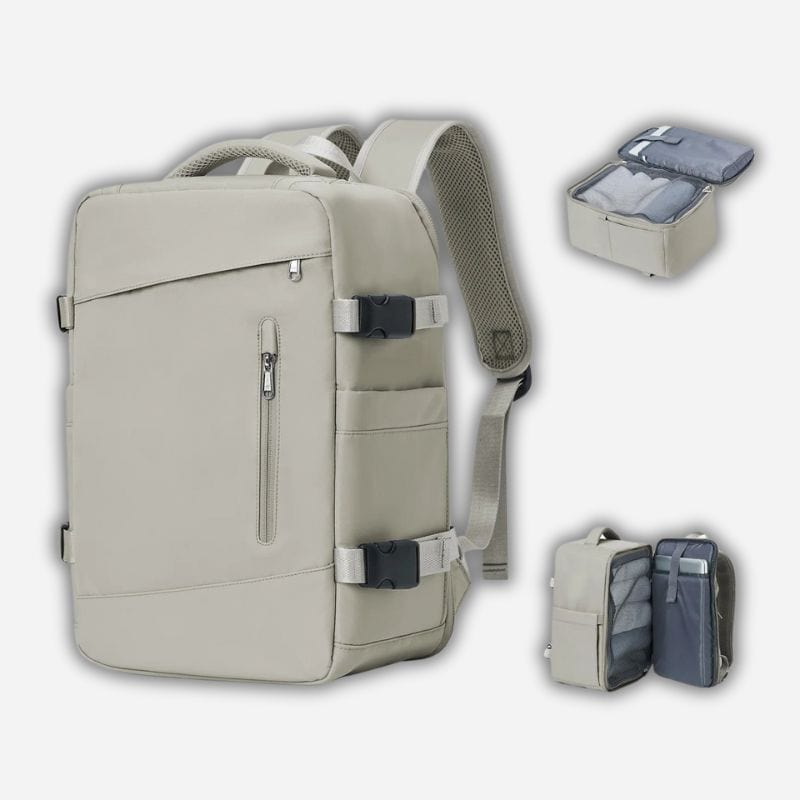 Sac à dos cabine 40x20x25 Gris marron Dailysac