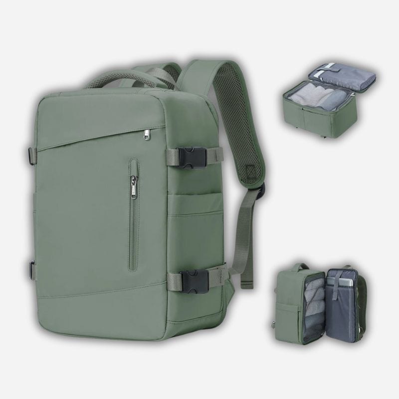 Sac à dos cabine 40x20x25 Vert militaire Dailysac