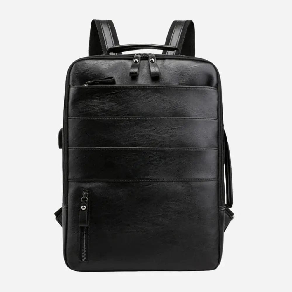 Sac à dos cabine avion cuir Noir Dailysac