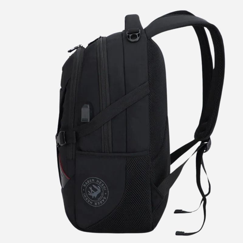 Sac à dos cabine pour portable 17 pouces Noir / 49x30x18cm Dailysac
