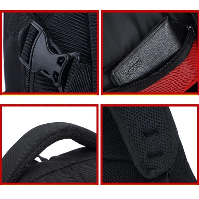 Sac à dos cabine pour portable 17 pouces Noir / 49x30x18cm Dailysac