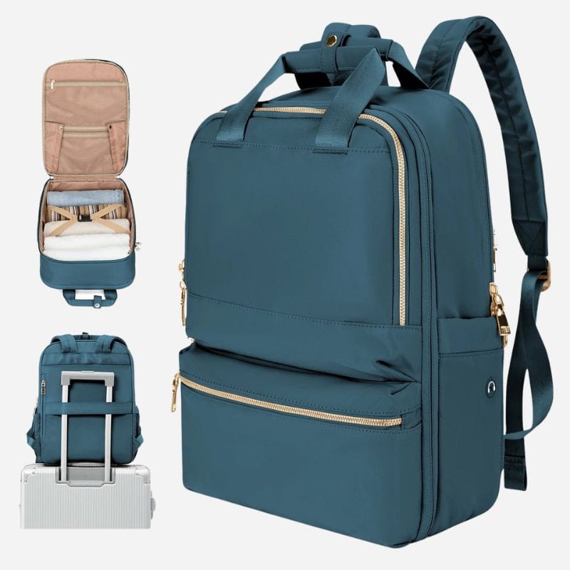 Sac à dos de voyage cabine femme - 40x31x14cm Bleu Dailysac