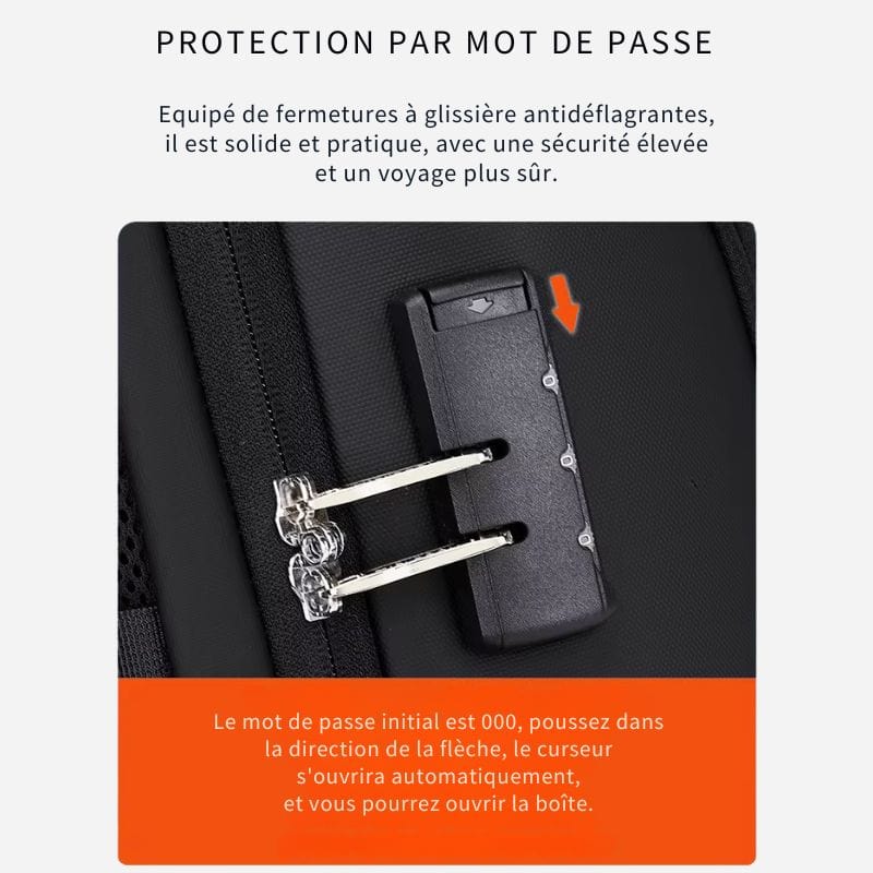 Sac à dos de voyage cabine Noir Dailysac