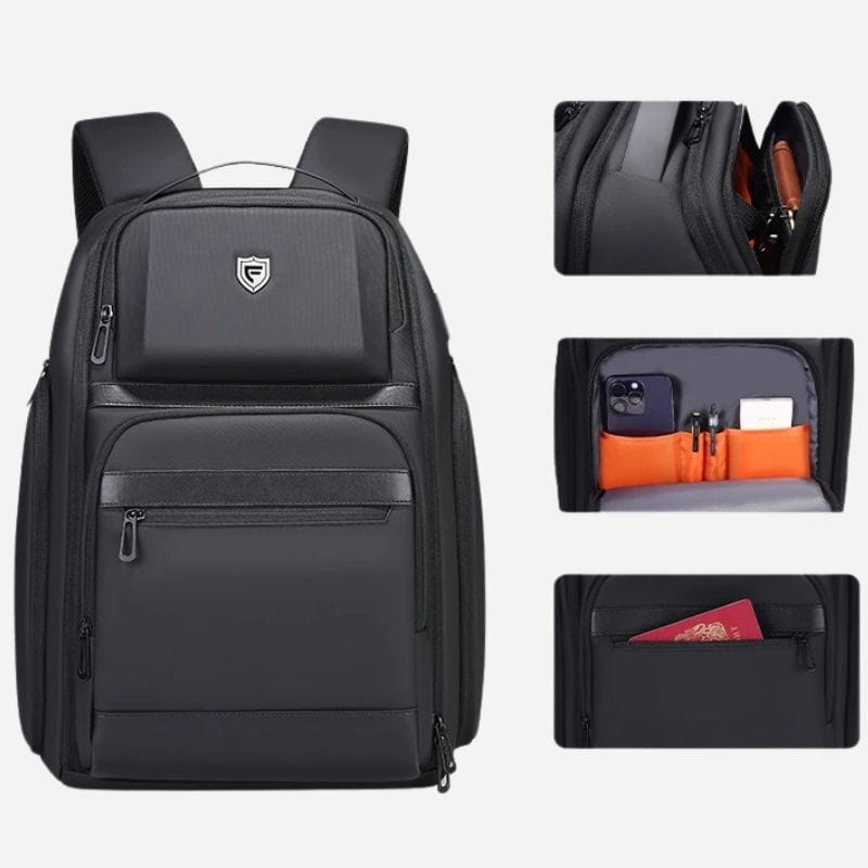 Sac à dos de voyage chic - Extensible Noir Dailysac