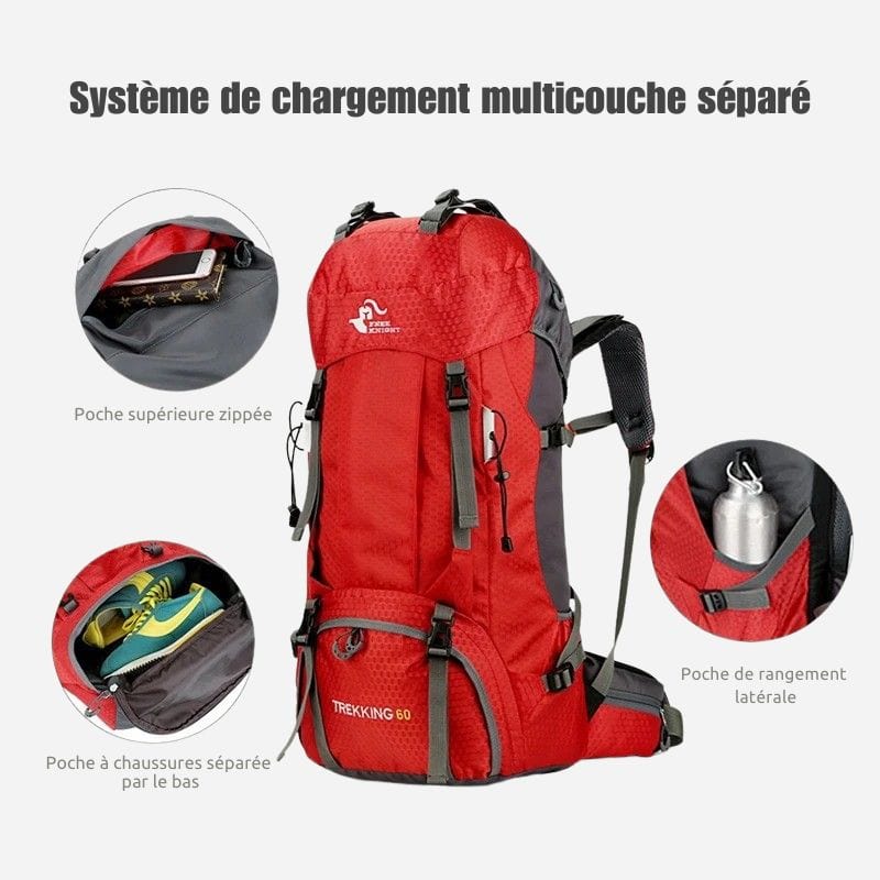 Sac à dos de voyage femme 60 litres Dailysac