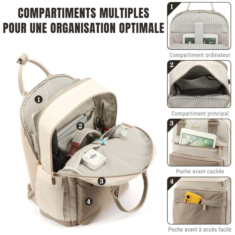 Sac à dos de voyage femme usb Dailysac