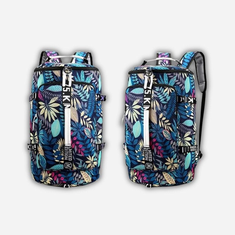 Sac à dos femme pour voyage Bleu fleuri Dailysac