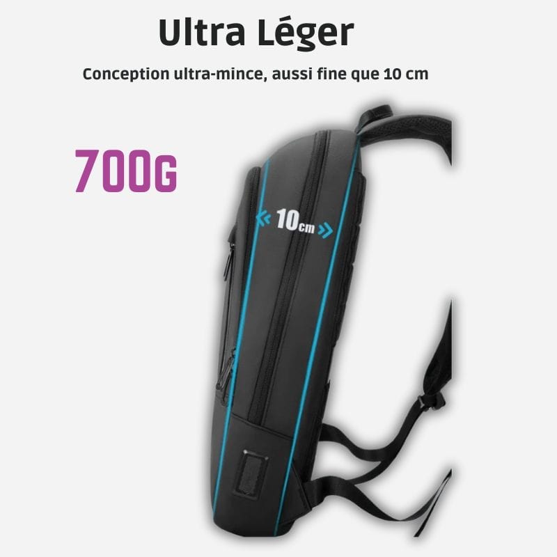 Sac à dos homme travail luxe Noir Dailysac