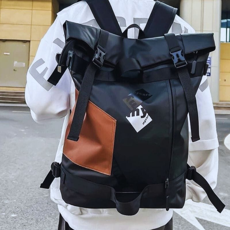 Sac à dos noir cabine - Rolltop Dailysac