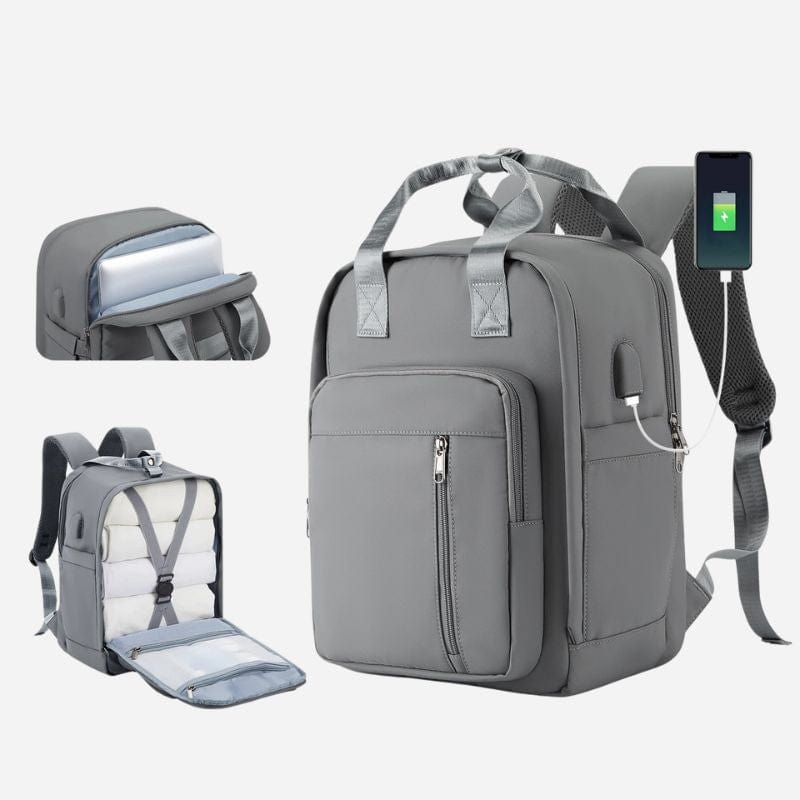 Sac à dos pour cabine avion Gris Dailysac
