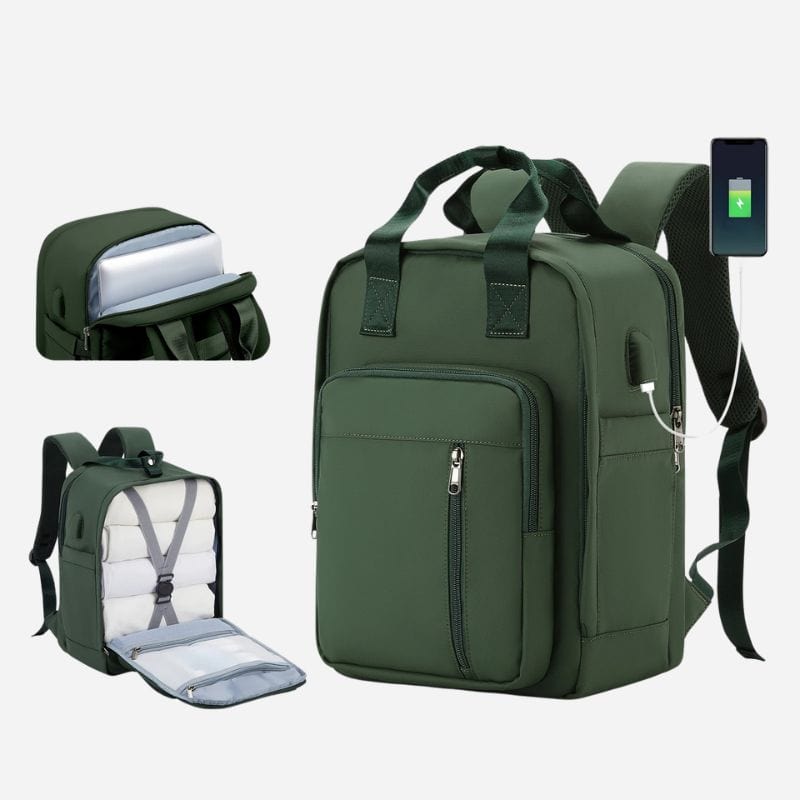 Sac à dos pour cabine avion Vert Dailysac