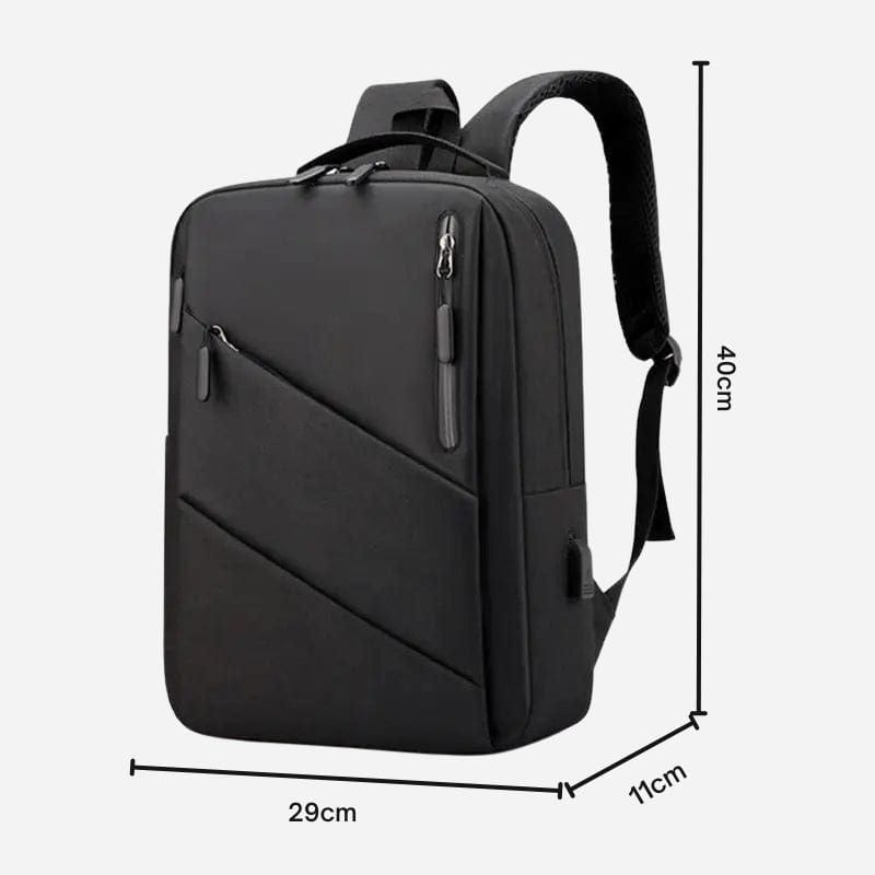 Sac à dos pour ordinateur portable – Élégance et praticité pour les voyages Noir Dailysac