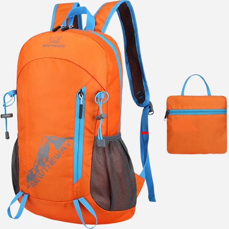 Sac à Dos Randonnée Femme Ultra Léger – Compact et Idéal en Voyage Orange Dailysac