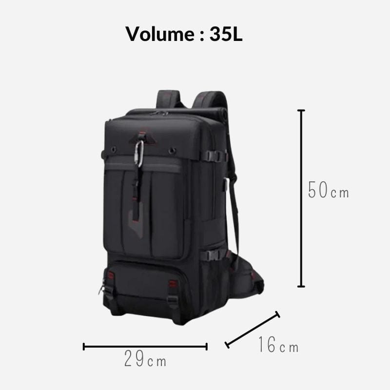 Sac à dos road trip Noir 35L Dailysac