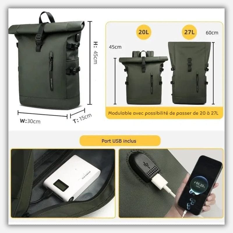 Sac à dos urbain imperméable Dailysac