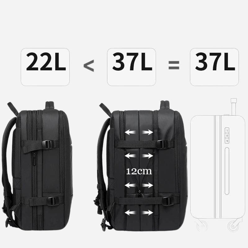 Sac à dos voyage cabine avion - 22 à 37L Dailysac