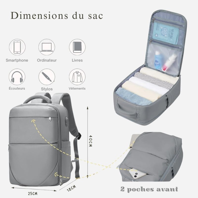 Sac à dos voyage compact Dailysac