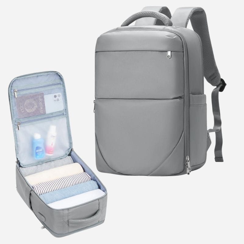 Sac à dos voyage compact Gris / 40x20x25 Dailysac