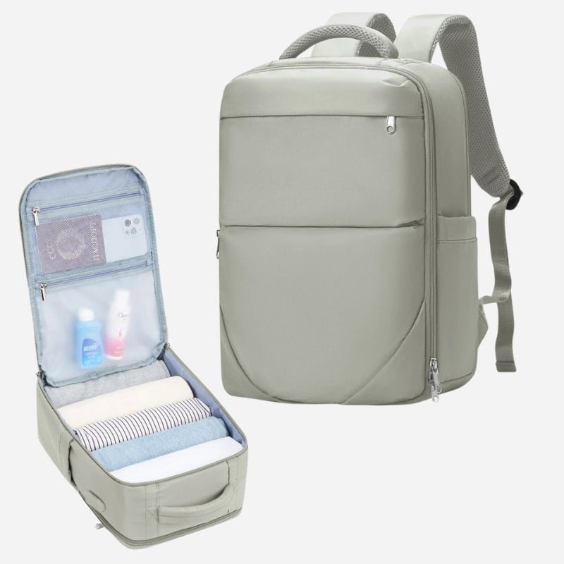 Sac à dos voyage compact Khaki / 40x20x25 Dailysac