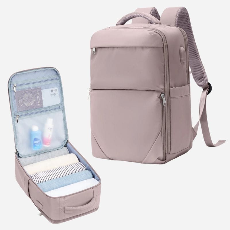 Sac à dos voyage compact Rose / 40x20x25 Dailysac