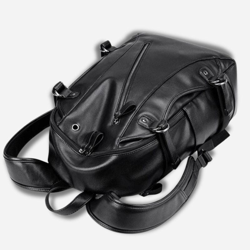 Sac à dos voyage cuir femme Noir Dailysac