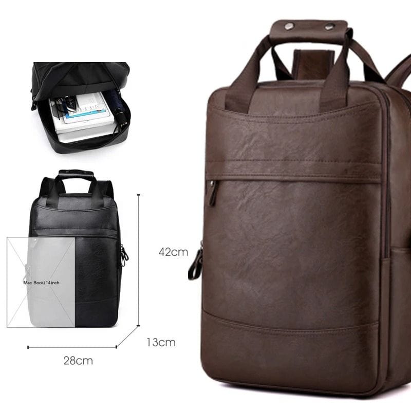 Sac à dos voyage cuir marron Dailysac