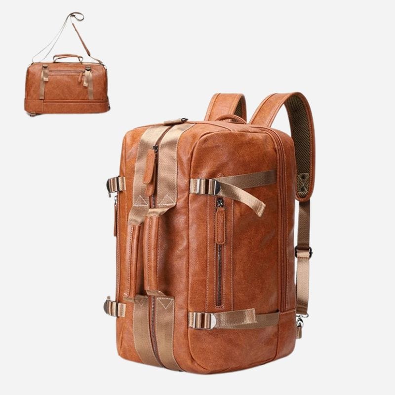 Sac à dos voyage étanche Marron / 44x24x30cm Dailysac
