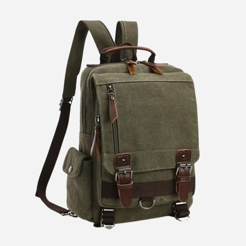 Sac à dos voyage femme avion Vert militaire Dailysac
