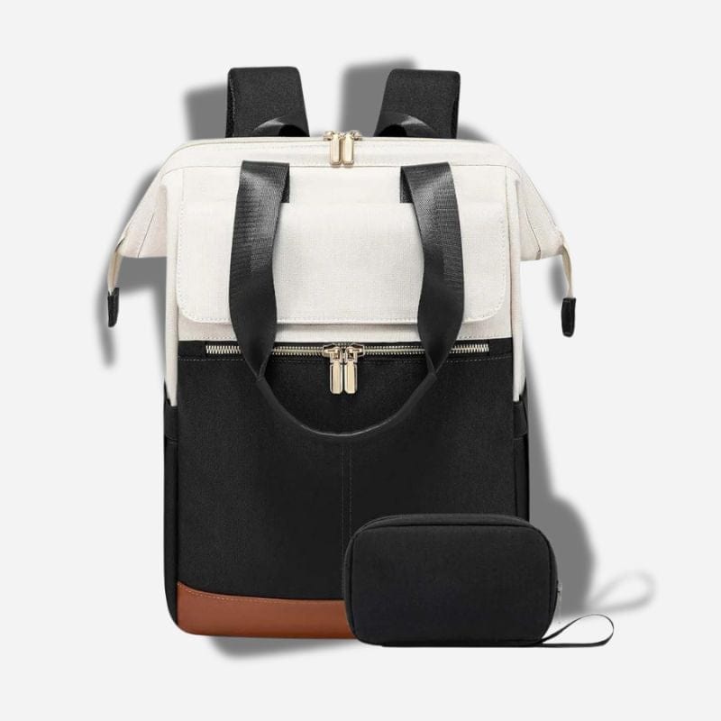 Sac à dos voyage femme chic Blanc riz Dailysac