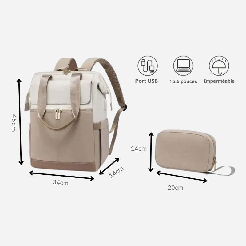 Sac à dos voyage femme chic Dailysac