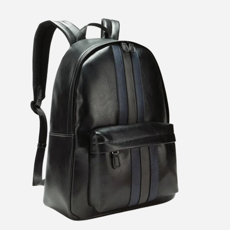 Sac à dos voyage femme noir cuir Noir Dailysac
