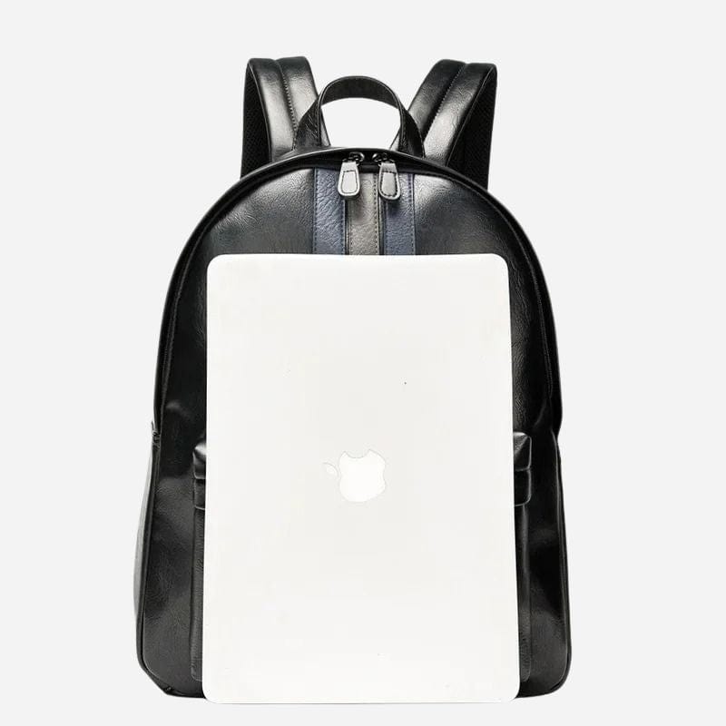 Sac à dos voyage femme noir cuir Noir Dailysac