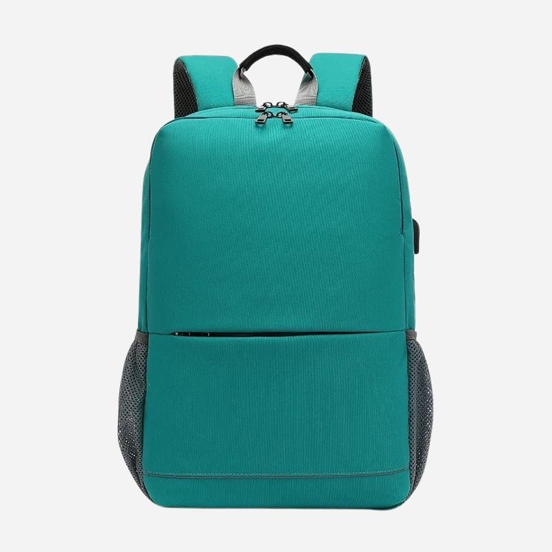 Sac à dos voyage femme tissu matelassé avec prise USB Bleu Dailysac