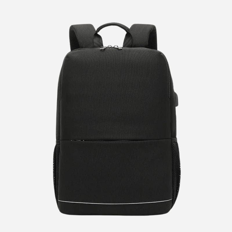 Sac à dos voyage femme tissu matelassé avec prise USB Noir Dailysac