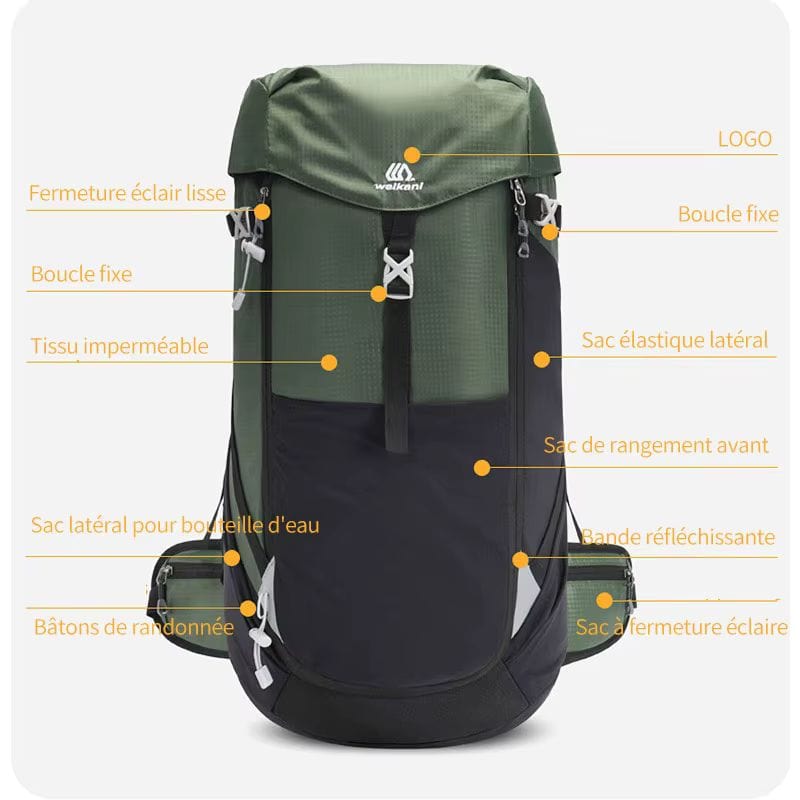 Sac à dos voyage femme trekk Dailysac