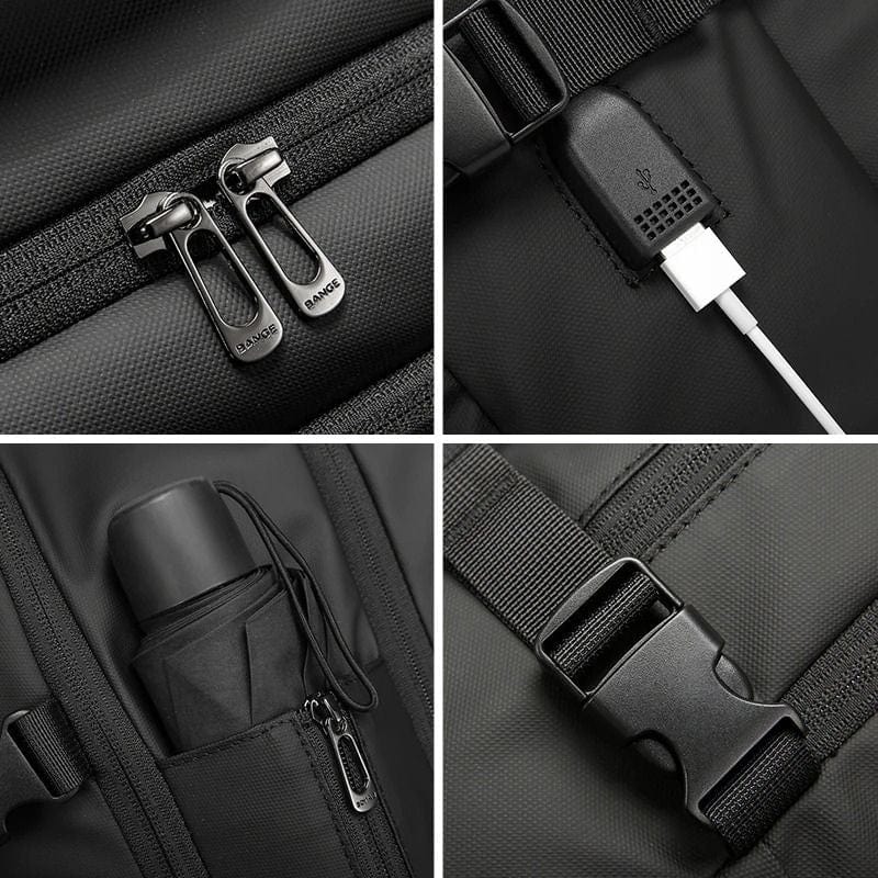Sac à dos voyage homme - USB Noir / 45 x 31 x 17 cm Dailysac