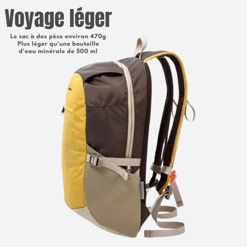 Sac à dos voyage léger Jaune Dailysac
