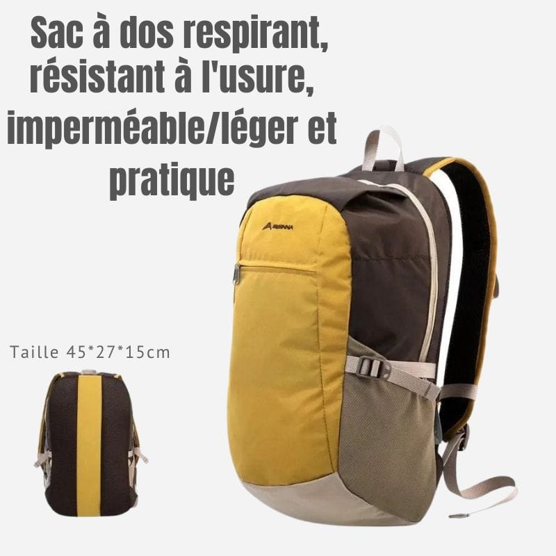 Sac à dos voyage léger Jaune Dailysac