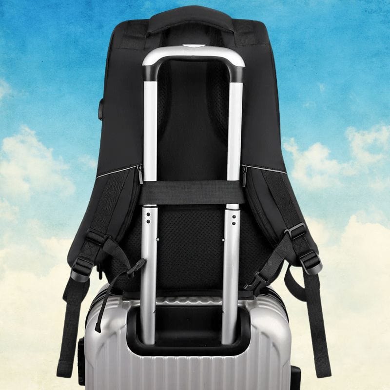 Sac à dos voyage ouverture frontale Noir classique Dailysac