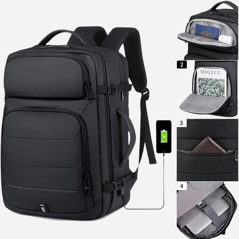 Sac à dos voyage urbain Noir Dailysac