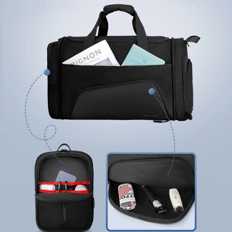 Sac bagage cabine - Pliable Noir Dailysac