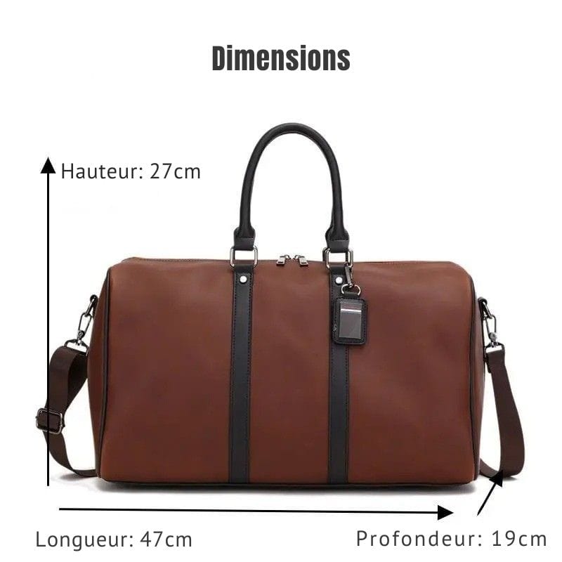 Sac de voyage 48h femme Marron Dailysac