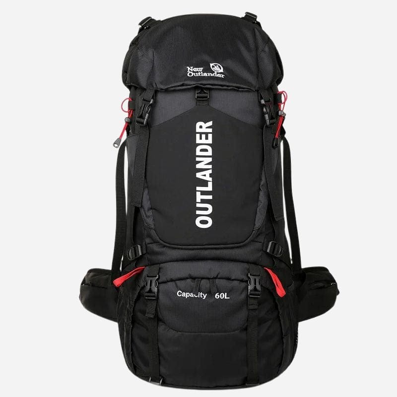Sac de Voyage 60L - Idéal pour la Randonnée et le Trek Noir Dailysac