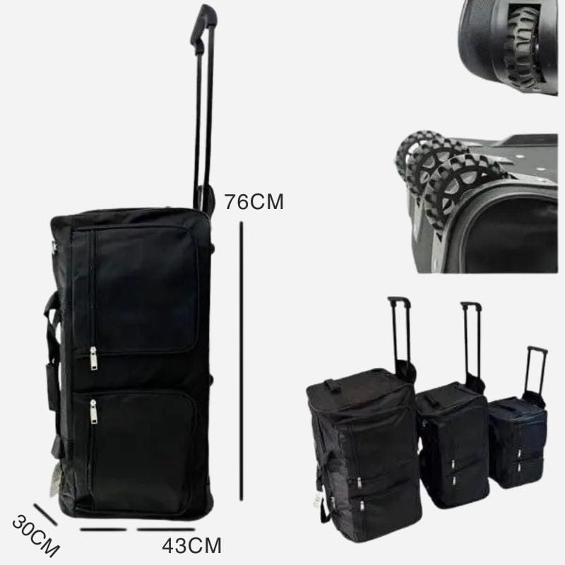 Sac de voyage avion soute Noir 30X43X76CM Dailysac